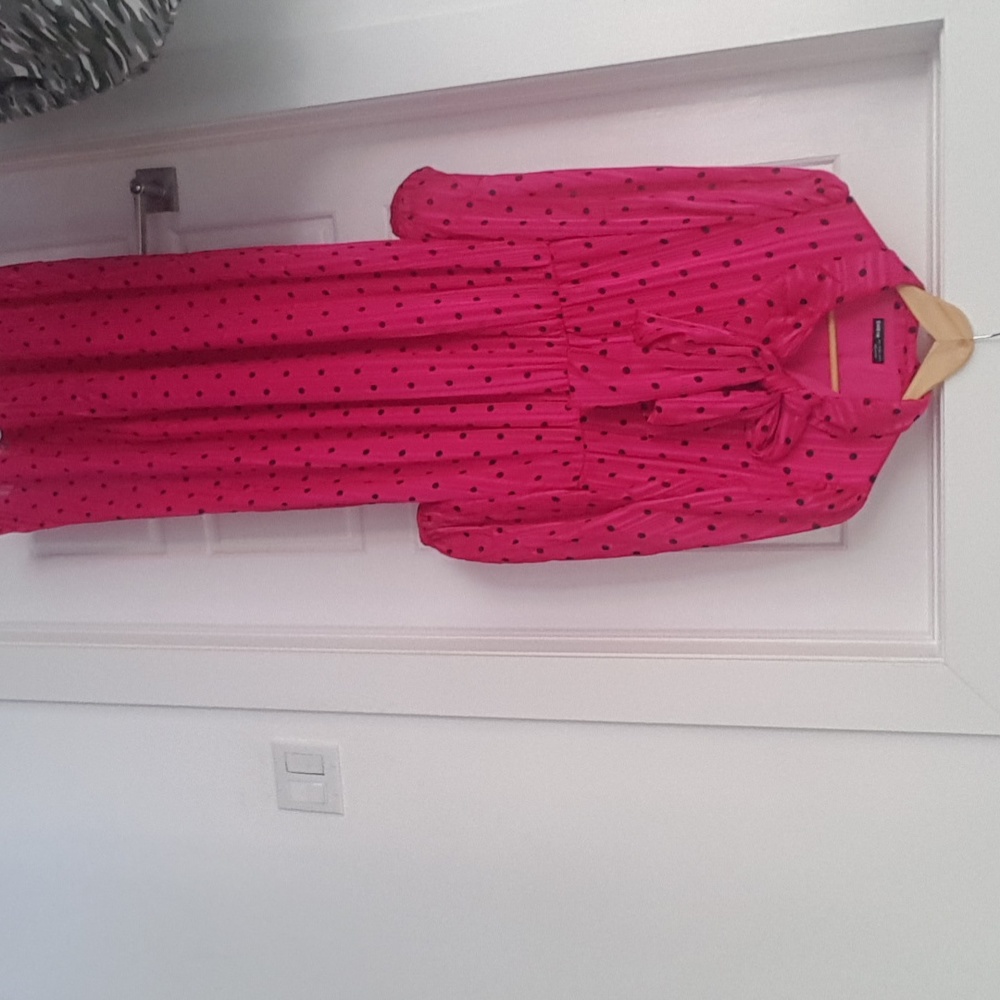 Nwot Bright polka dot dress